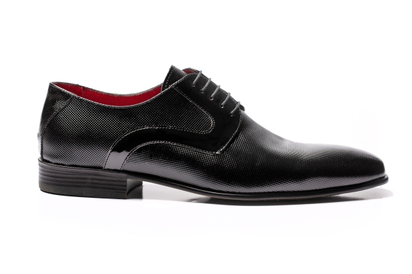 Παπούτσια δερμάτινα μαύρα ART-455-BLACK