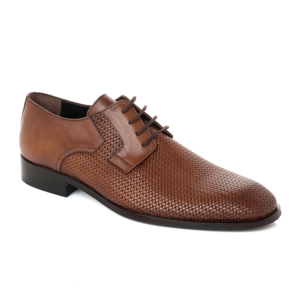 Leather shoes cognac 42591TAB