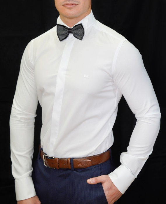 Black bow tie with grey bow tie PP/2040-24