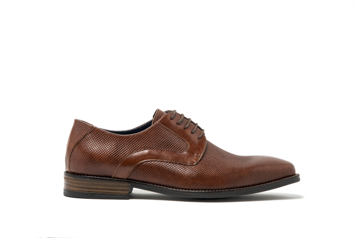 Leather shoes cognac ART-722-cognac